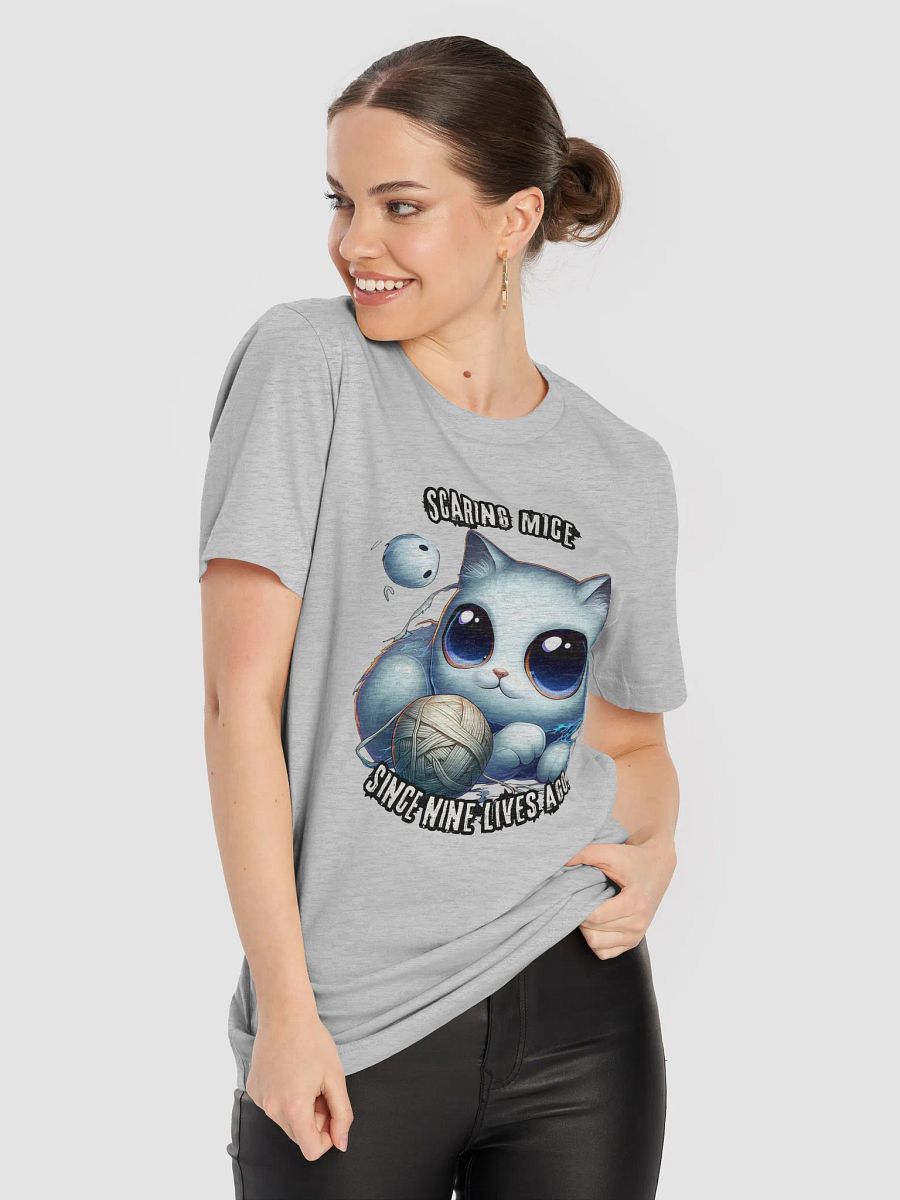 Whimsical Cat & Yarn T-Shirt product image (47)