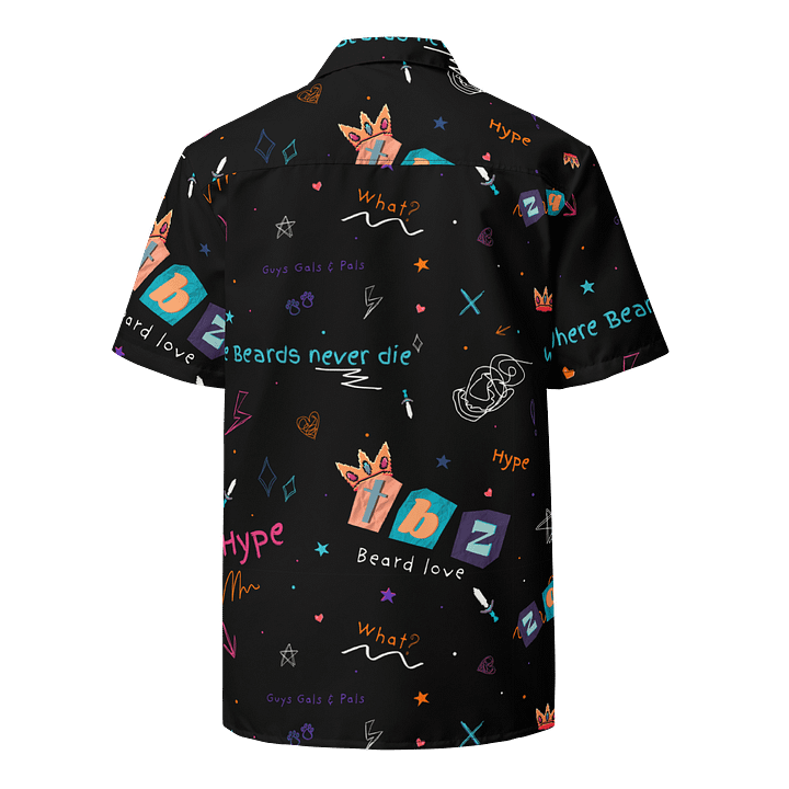 Doodle Pattern Button-Up Shirt product image (2)
