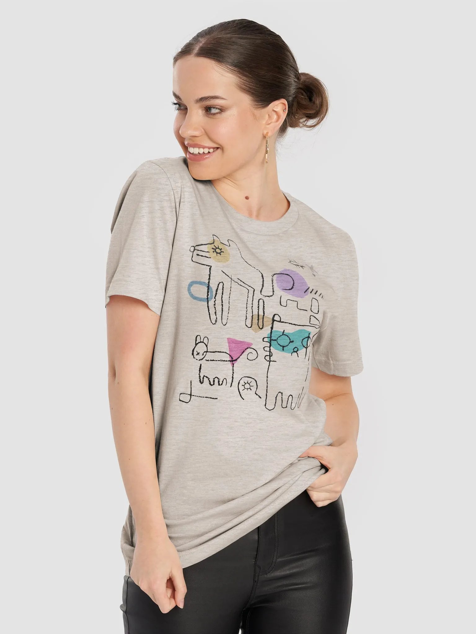 Cave Art Lightweight Unisex T-Shirt product image (5)
