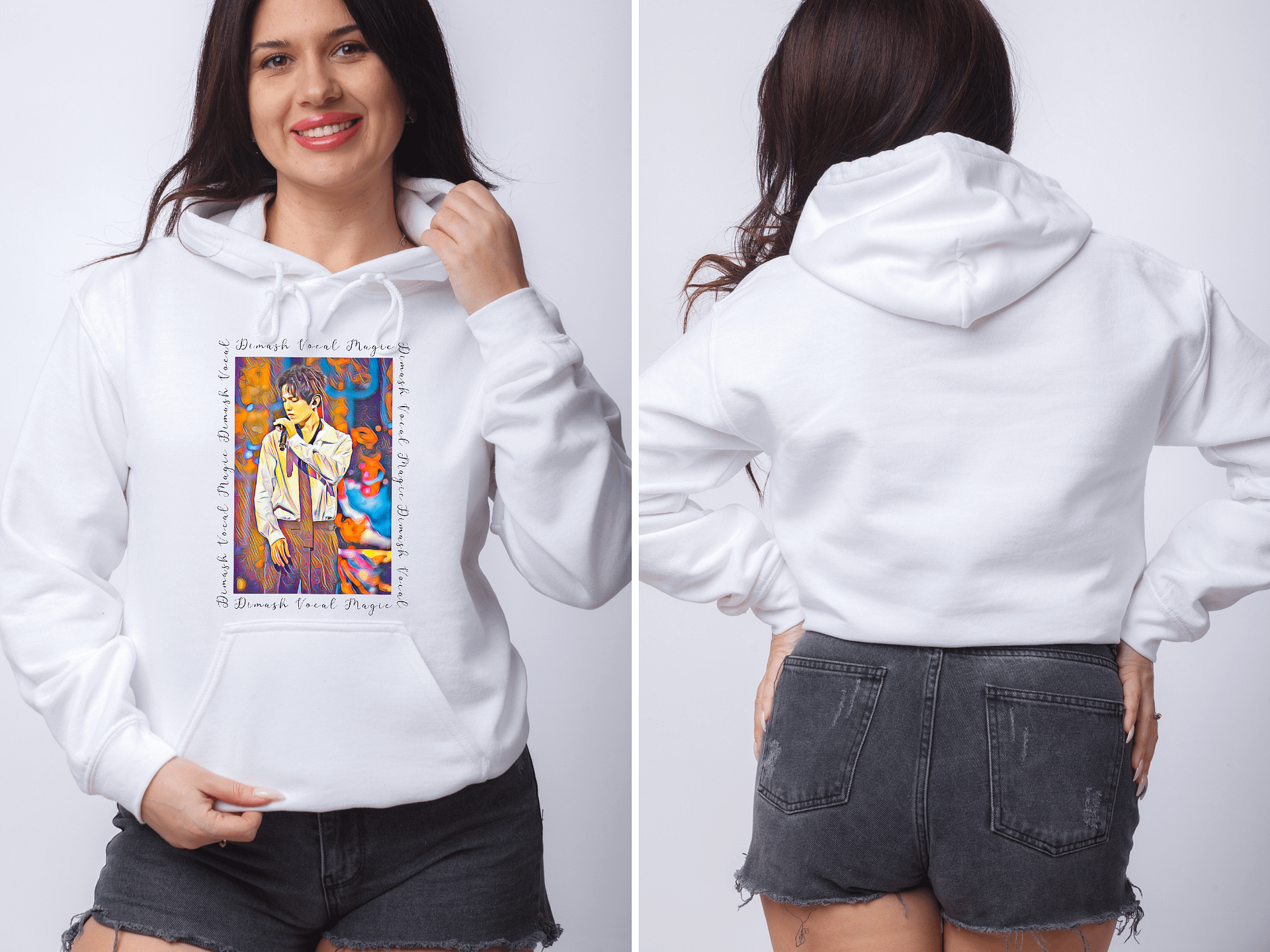 Singer From Kazakhstan Cotton Heritage Unisex Premium Hoodie product image (2)