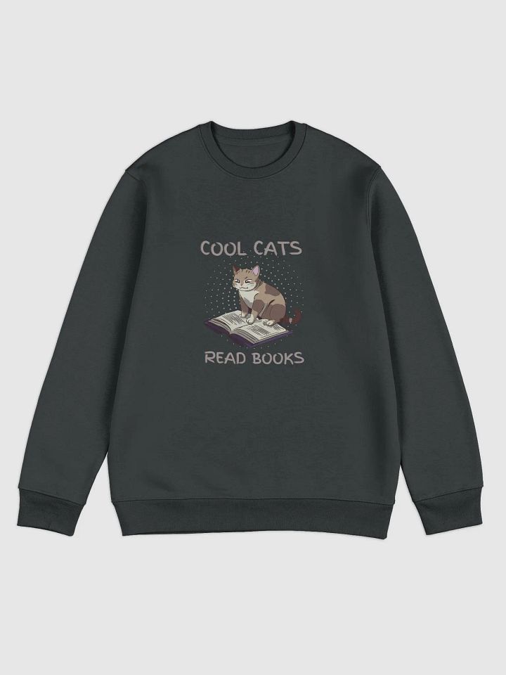 Cool Cats Read Books Unisex Sweatshirt product image (2)