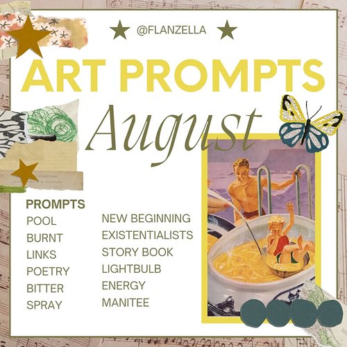 AUGUST PROMPTS! Sorry they're late on here. I forgot to get them up as I was busy running around Toronto. While in Toronto I ...