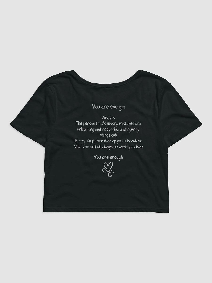 Printed Crop T-Shirt - You Are Enough product image (4)