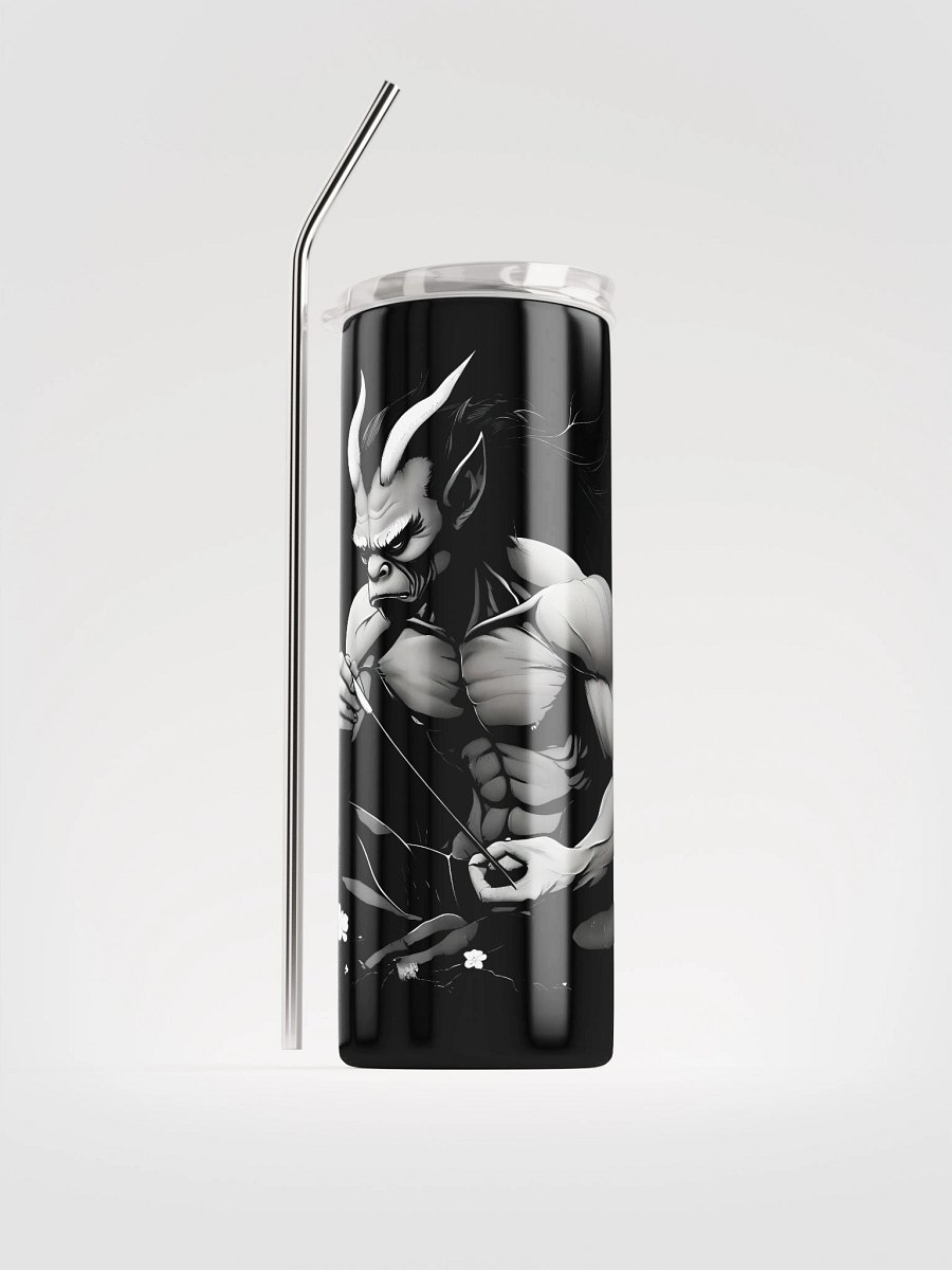 Intimidating Oni Demon Art - Japanese Mythology Illustration Stainless Steel Tumbler product image (1)