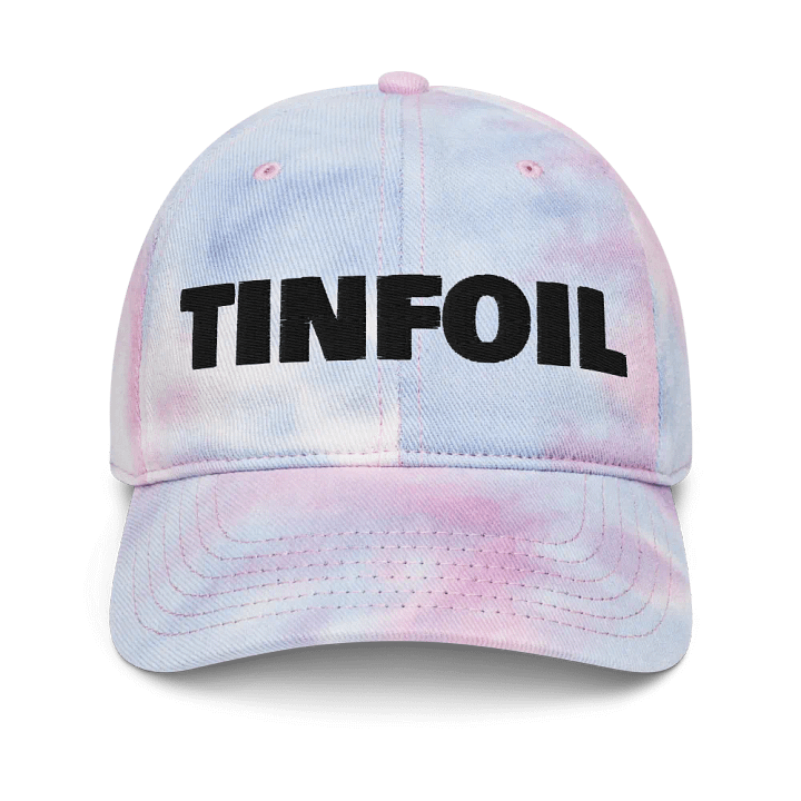 Tinfoil Hat Black On Pink-Blue Tie Dye product image (1)