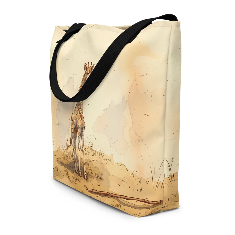 Tote Bag: Cute Giraffe Safari Chic African Savanna Wildlife Design product image (4)