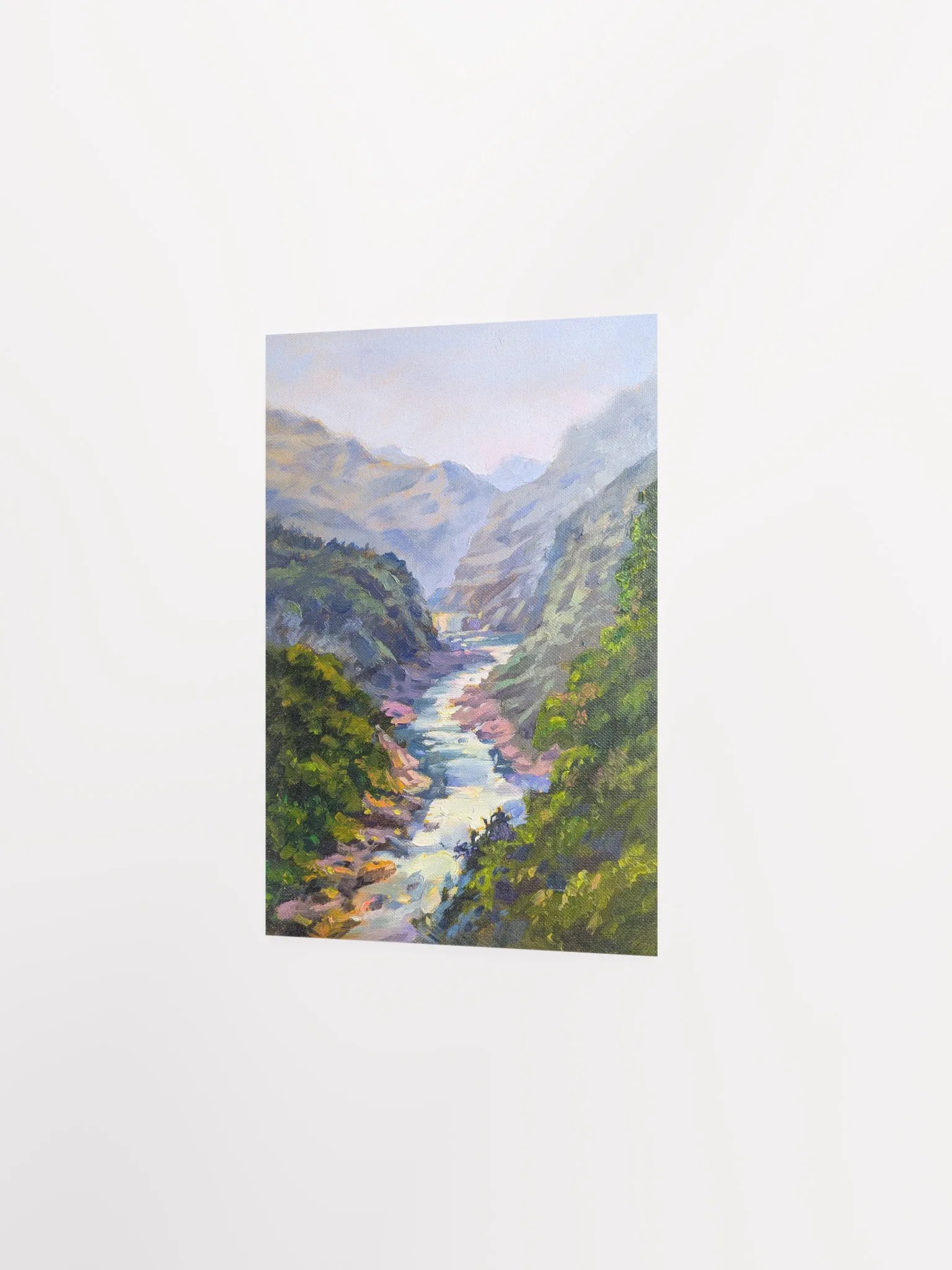 valley in the mountains-Oil Painting Paper Poster product image (11)