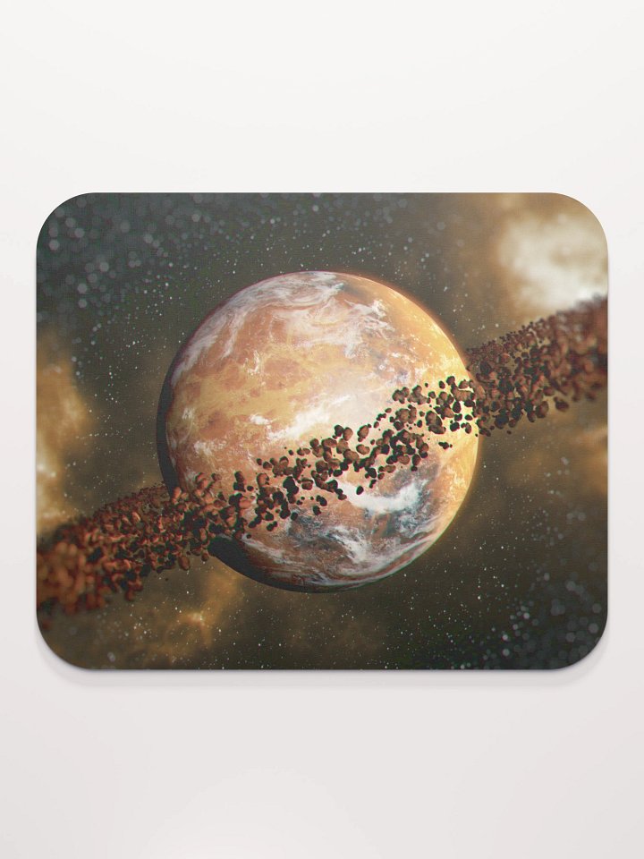 Ringed planet Mouse Pad product image (2)