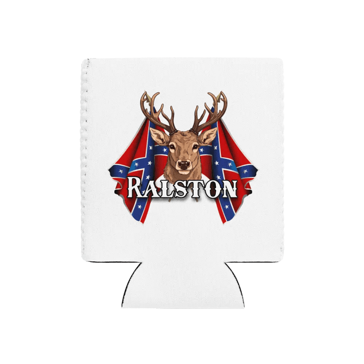 "Ralston" Last Name Rebel Redneck Deer - Coozie product image (1)