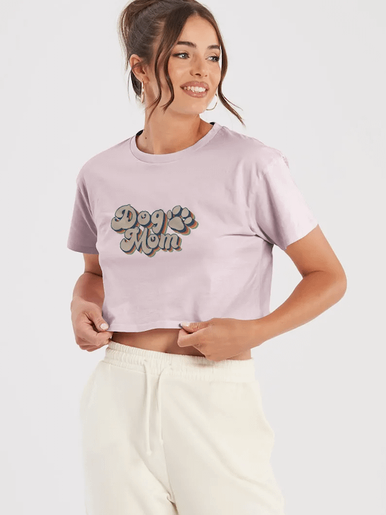 Dog Mom Cropped shirt product image (34)
