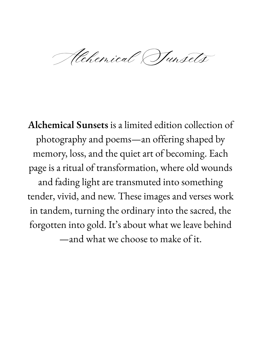 "Alchemical Sunsets" Digital Zine product image (3)