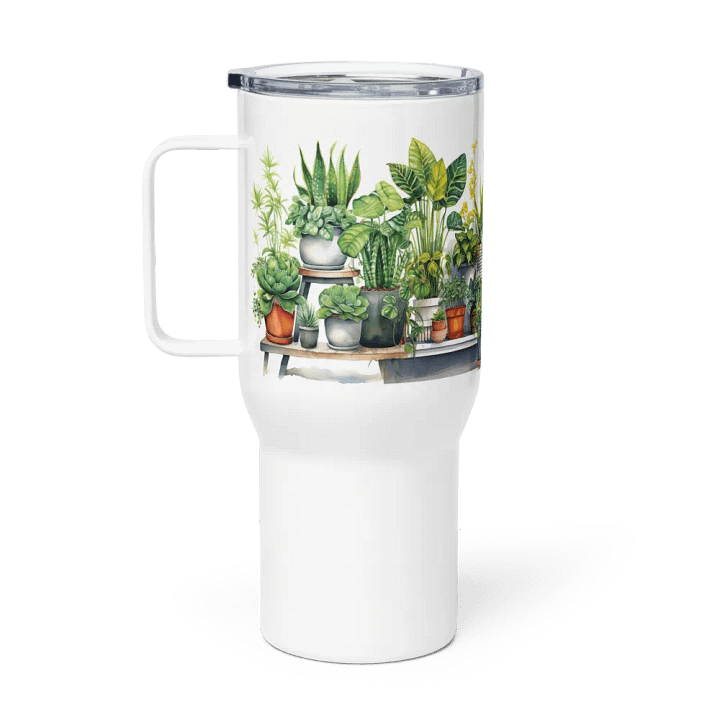 Lush & Lovely Potted Plant Travel Mug product image (1)