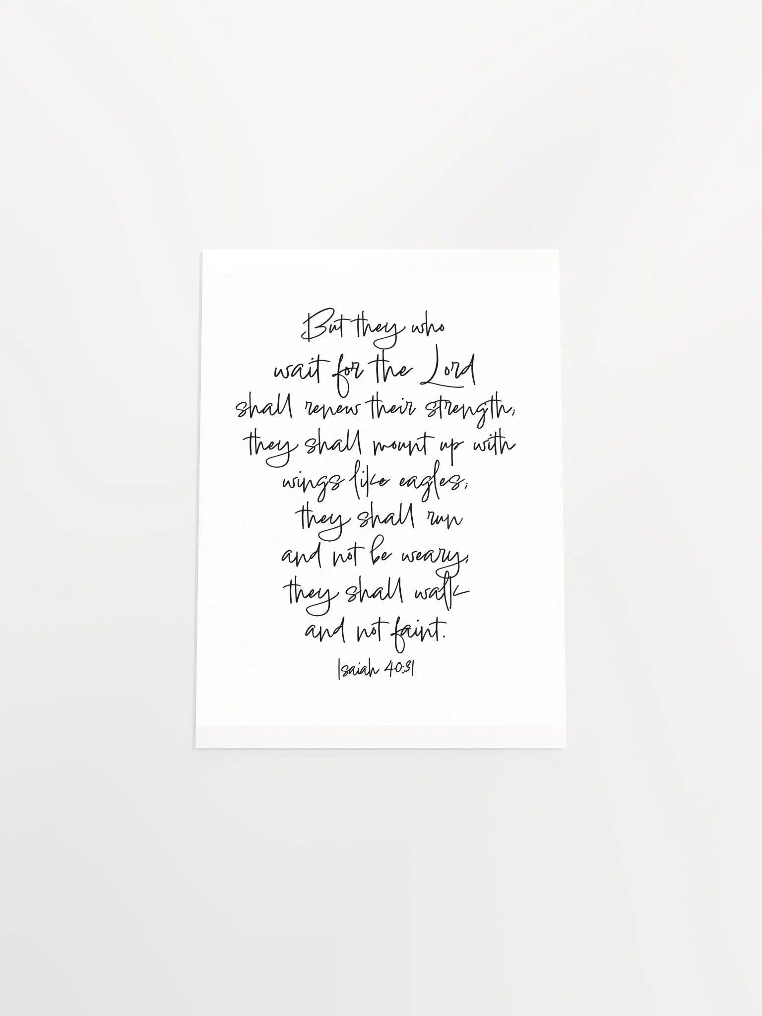 Mount Up With Wings Like Eagles - Print product image (4)