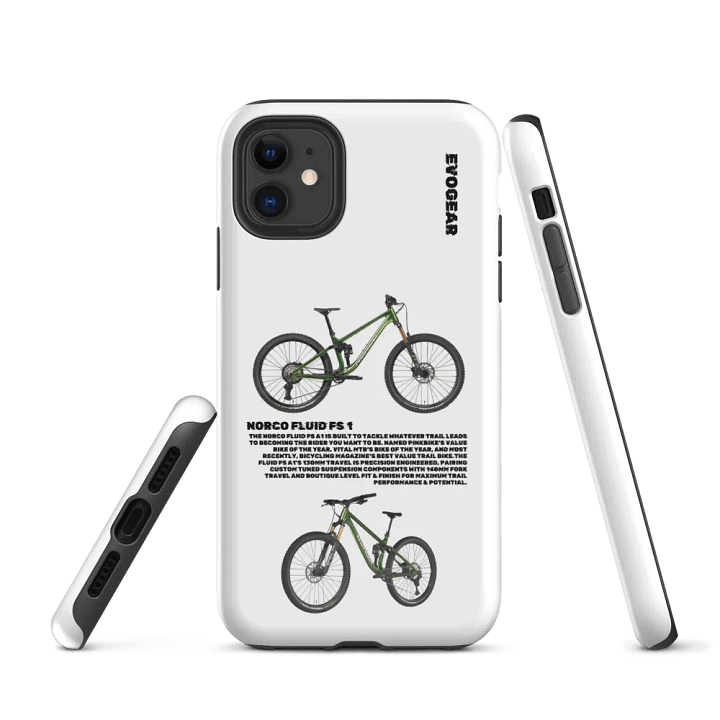 White Fluid FS 1 iPhone Case product image (1)