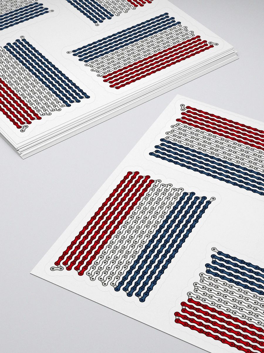 Netherlands Bike Chain Flag Sticker 4 Pack product image (4)