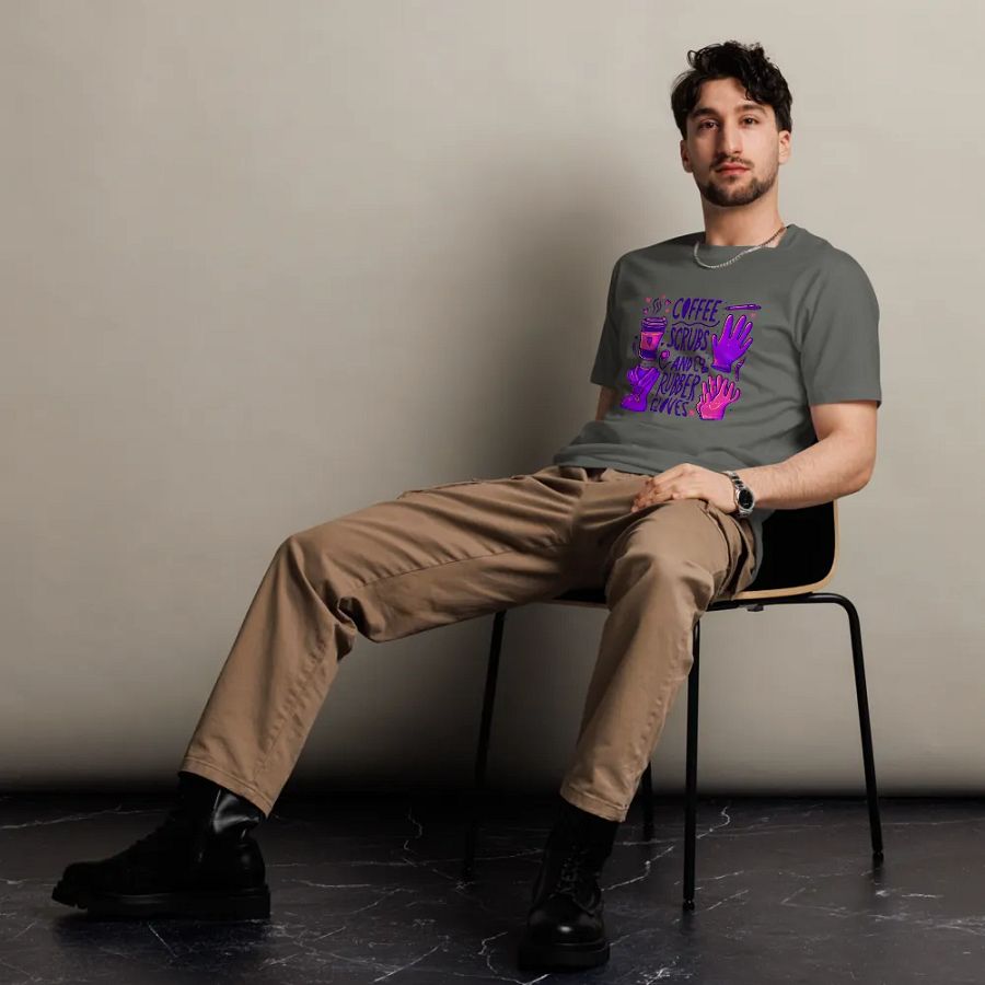 Coffee, Scrubs & Gloves Unisex Tee product image (6)