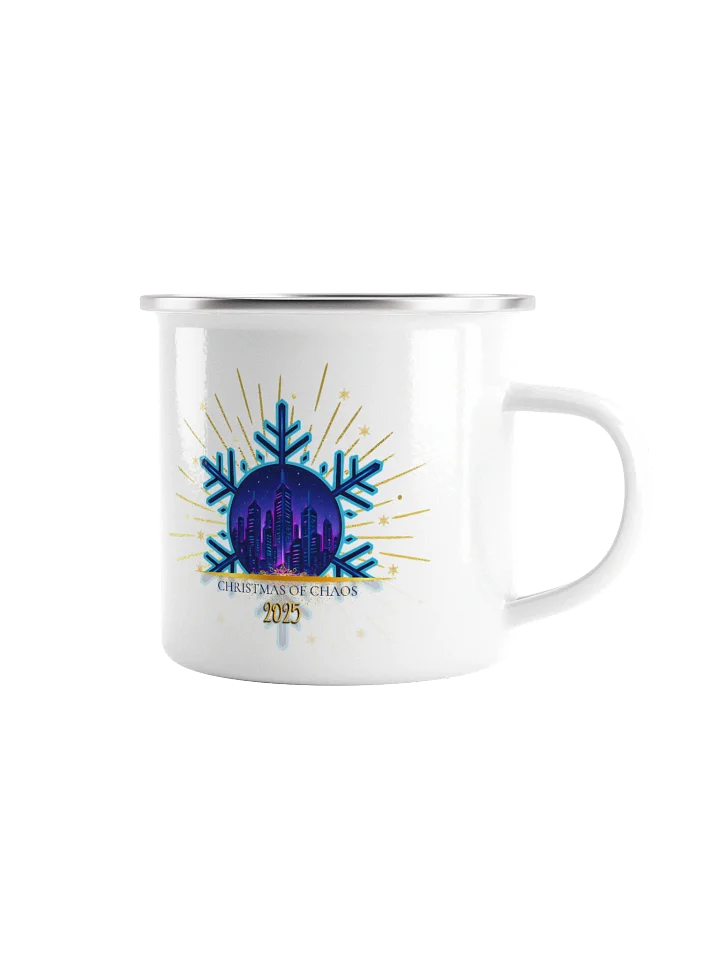Christmas of Chaos 2025 enamel mug product image (1)