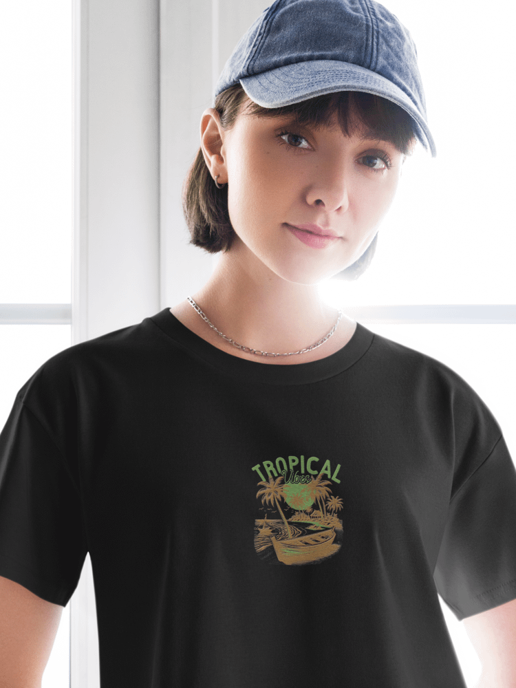 Tropical Breeze Embroidery Crop Top product image (3)