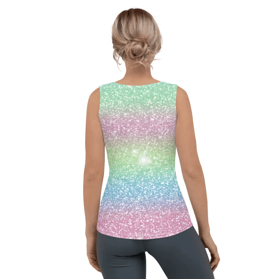 Glitter Unicorn Texture Design Tank Top (9) product image (4)