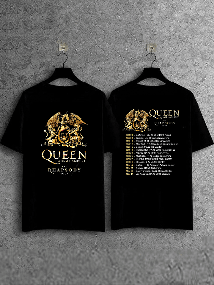Queen Adam Lambert The Rhapsody Tour Unisex T-Shirt product image (1)
