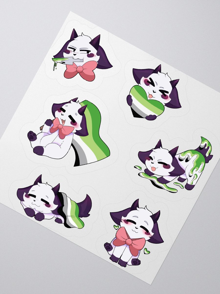 PRIDE/AROMANTIC Sticker sheet product image (2)