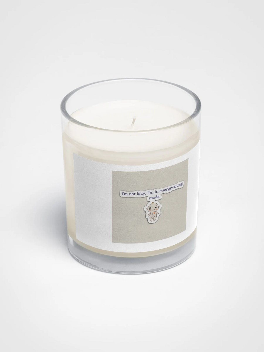 I'm not lazy. I'm in energy saving mode candle. product image (2)