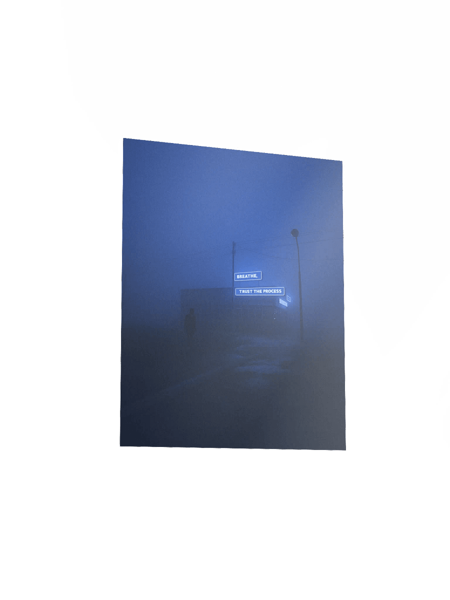 "Breathe, trust the process" Matte Poster product image (15)