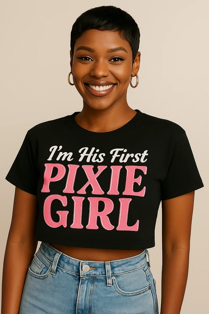 I’m his first pixie girl crop T-shirt product image (1)