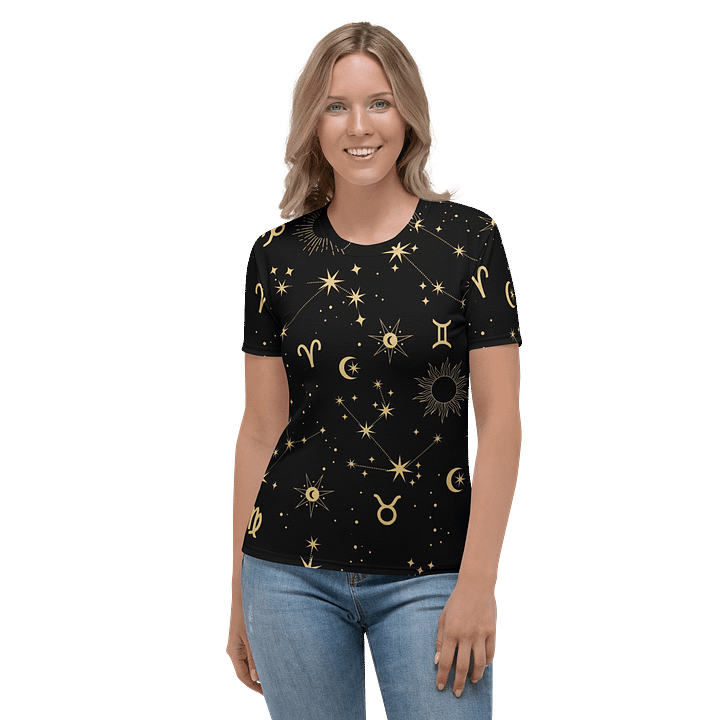 Cosmic Zodiac Dreams Women's T-Shirt product image (2)