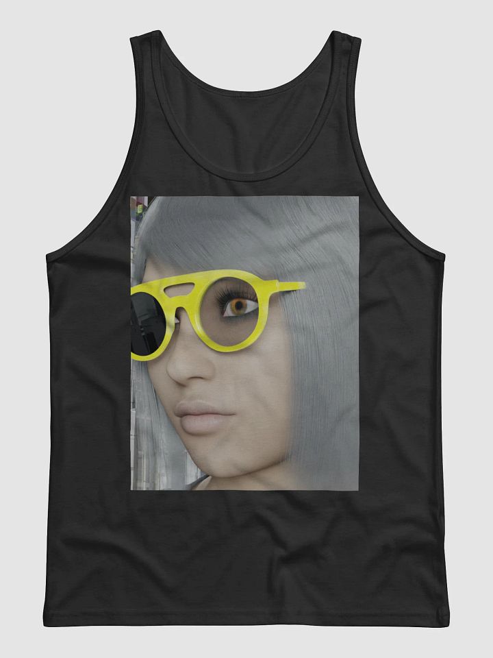 Gray Hair Yellow Sunglasses Tank product image (1)