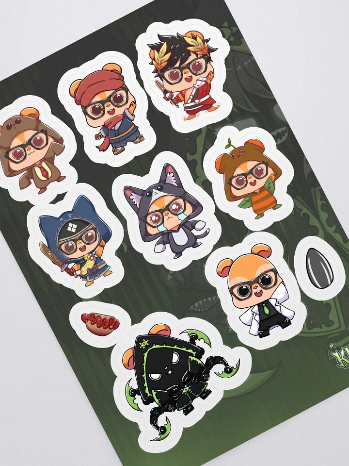 Kuma Cosplay Sticker Set product image (1)