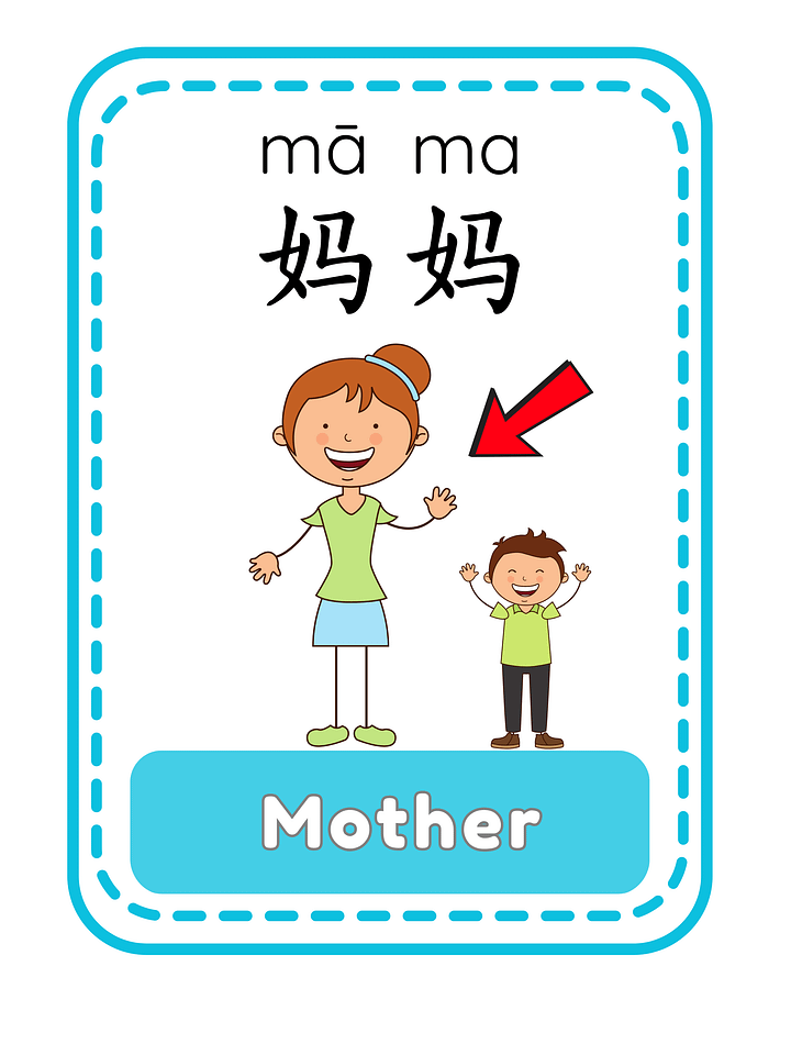 Chinese FAMILY & Relatives Flashcards | Learn Mandarin Vocabulary | PDF Digital Download product image (2)