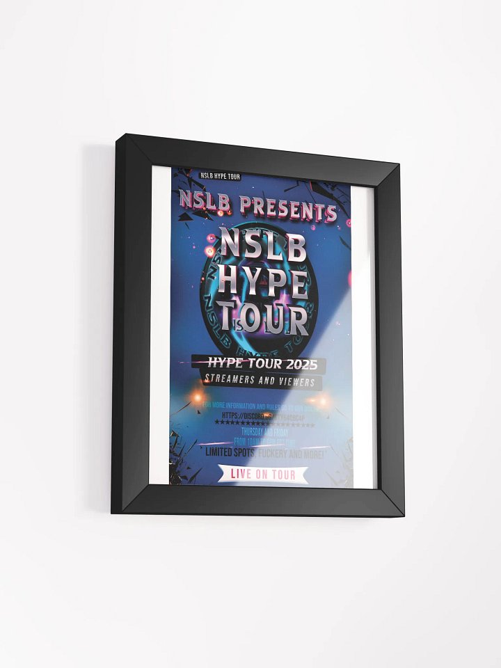 NSLB Hype Tour Wood Framed Matte Poster product image (17)