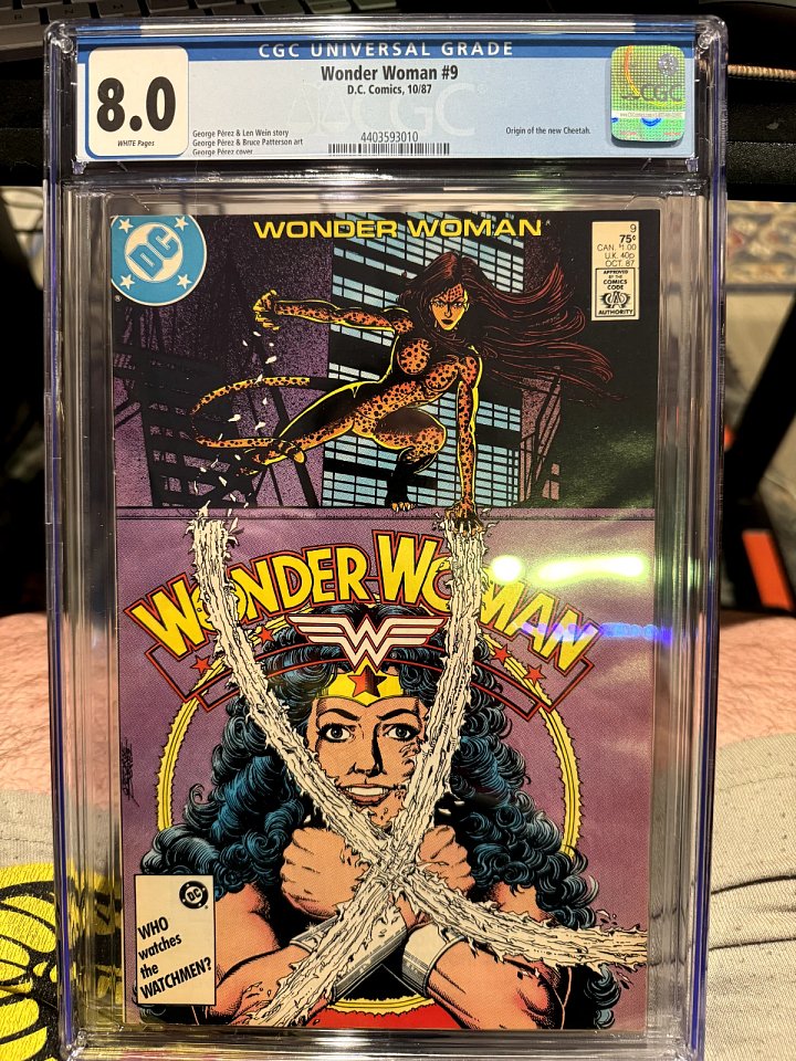 Wonder Woman #9 (1987) | CGC 8.0 | Origin & 1st Appearance of Barbara Minerva Cheetah product image (1)