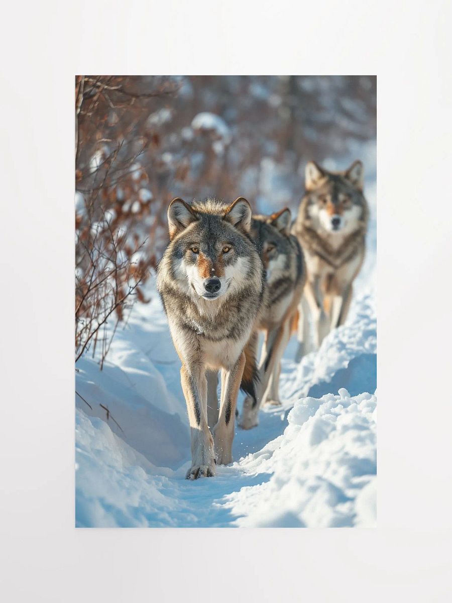 Wolf Pack in Snow: Majestic Winter Scene product image (11)