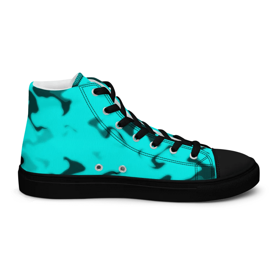 in the blue High Top Canvas shoes (womens) product image (6)