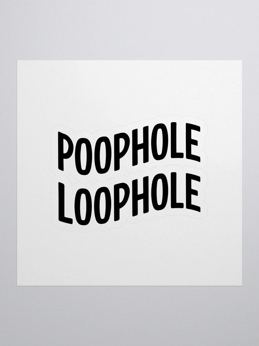 Poophole Loophole Sticker Set product image (1)