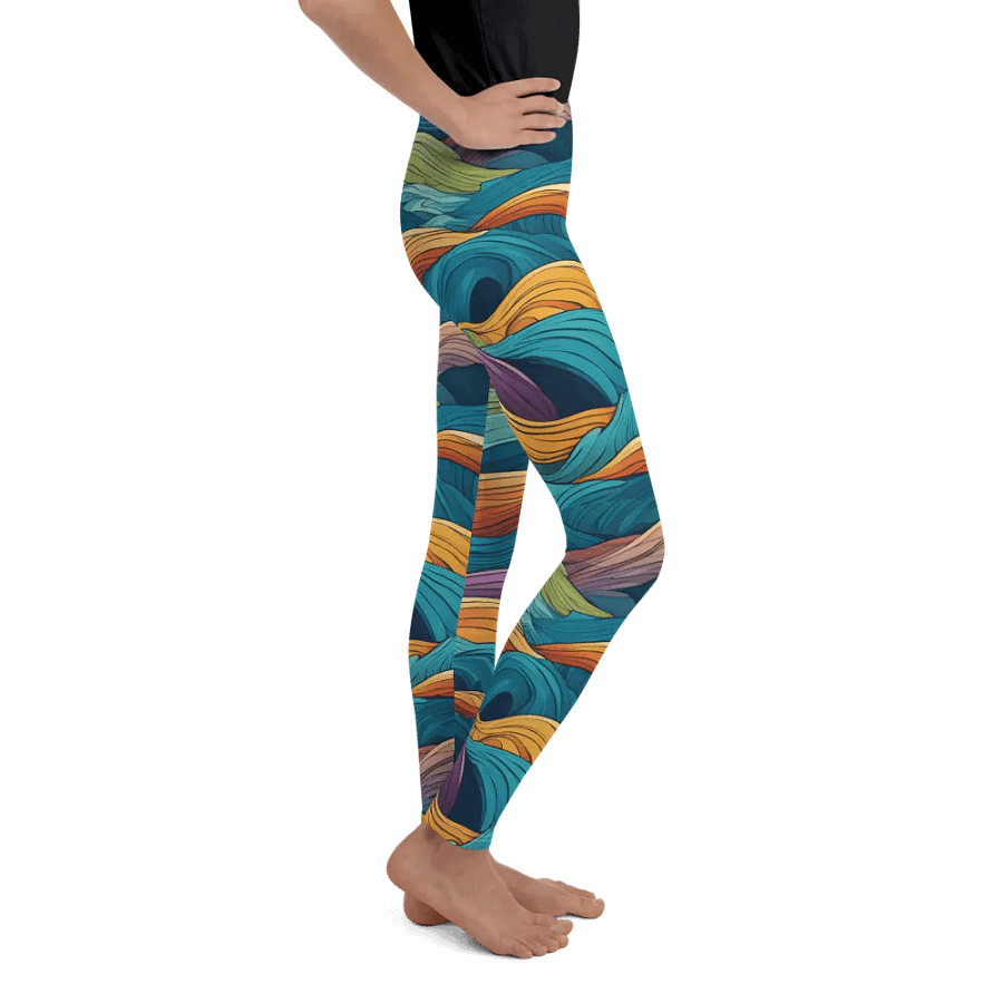 Ripple Rave Youth Leggings product image (11)