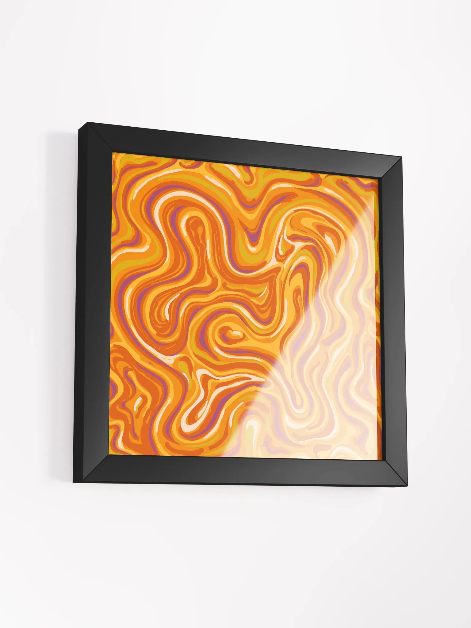 Swirling Sunset Framed Abstract Poster - Stone No. 6 product image (36)