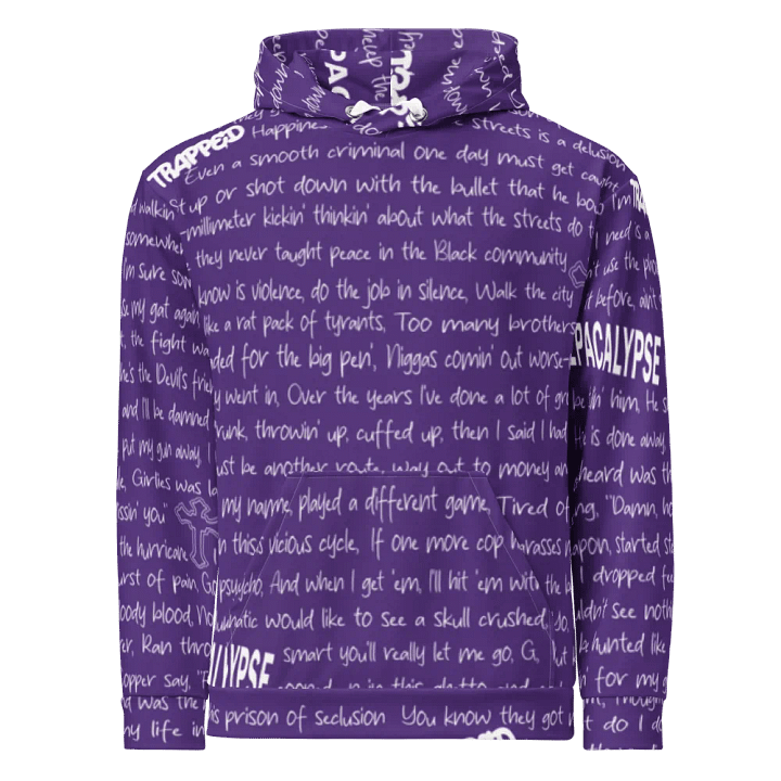 Trapped - 2Pac - PURPLE - Unisex Hoodie product image (2)