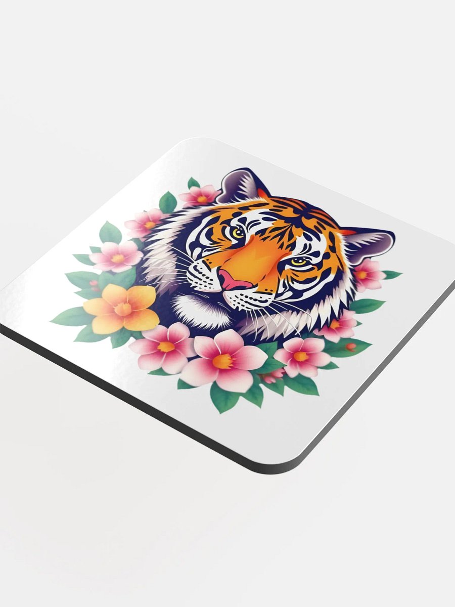 Floral Tiger Cork Coaster product image (4)