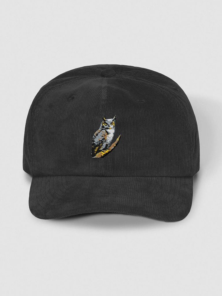 Horned Owl's Perch Embroidered Corduroy Hat product image (1)