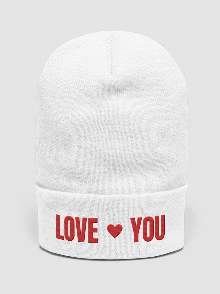 Love You Red Beanie product image (1)