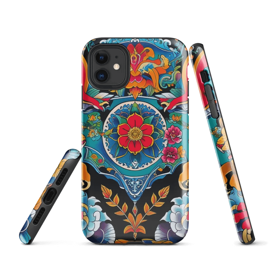 Symmetrical Floral iPhone® Tough Case product image (1)