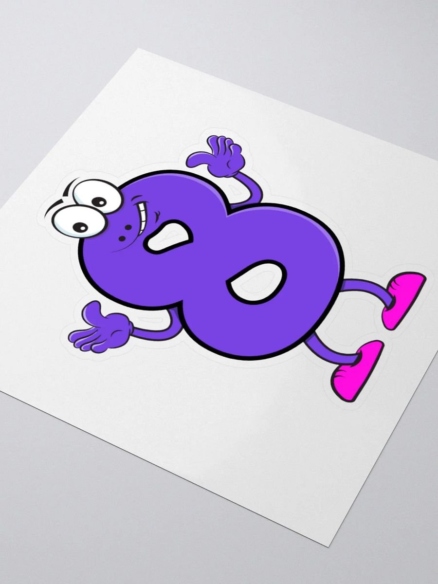 NUMBER 8 THUMBS-UP STICKER product image (9)