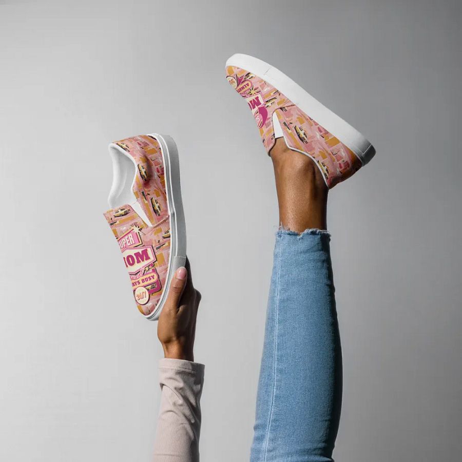 Super Mom All Over Print Slip on Shoes product image (11)