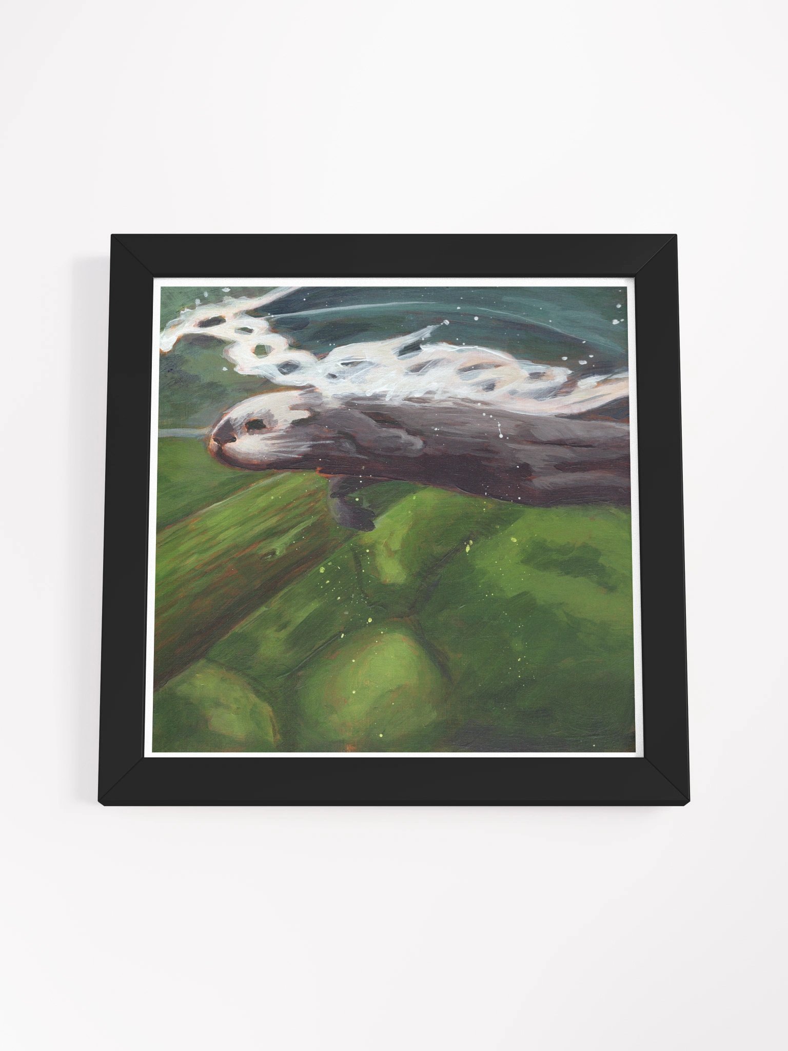 Smooth Glide Otter — Premium Matte Poster product image (10)