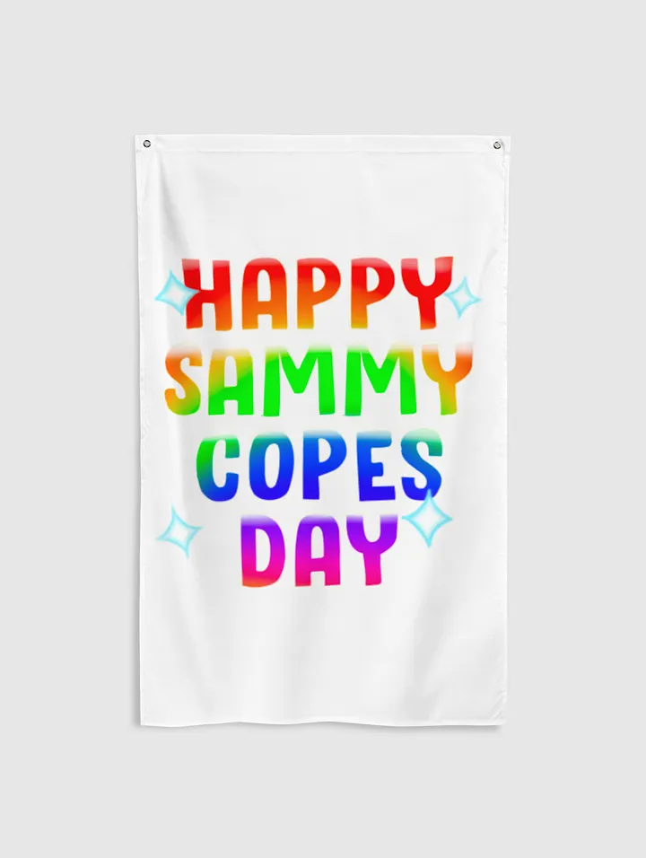 Happy Sammycopes Day Celebratory Flag product image (2)