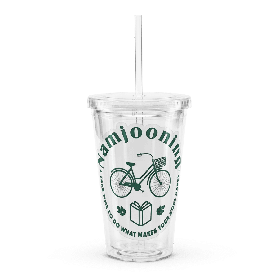 Namjooning Sticker Double Wall Clear Plastic Tumbler product image (1)