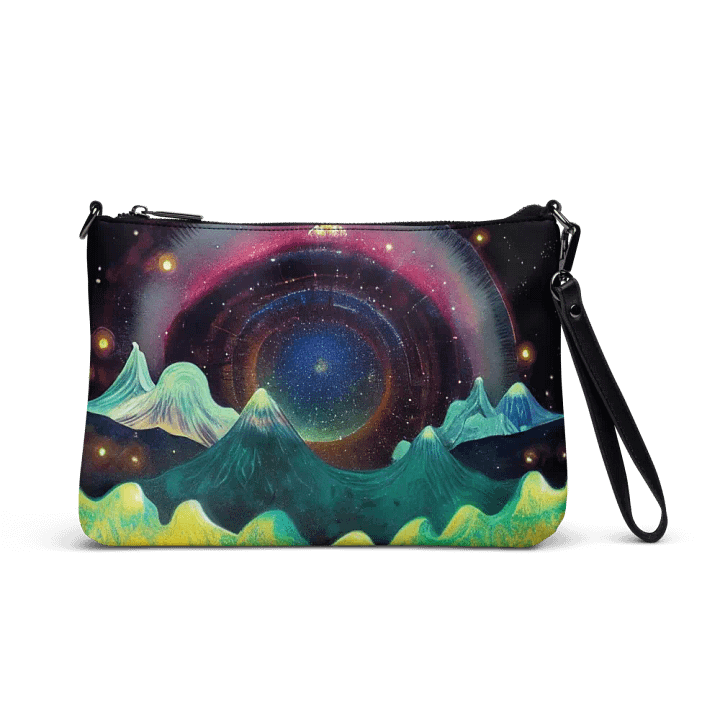 premium faux leather Cosmic Dream All-Over Print Crossbody Bag product image (1)